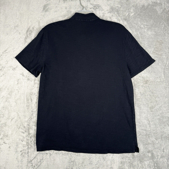 Vince Shirt Mens Large Black Polo Golf Office Preppy Neutral Minimal Athleisure - Picture 3 of 6